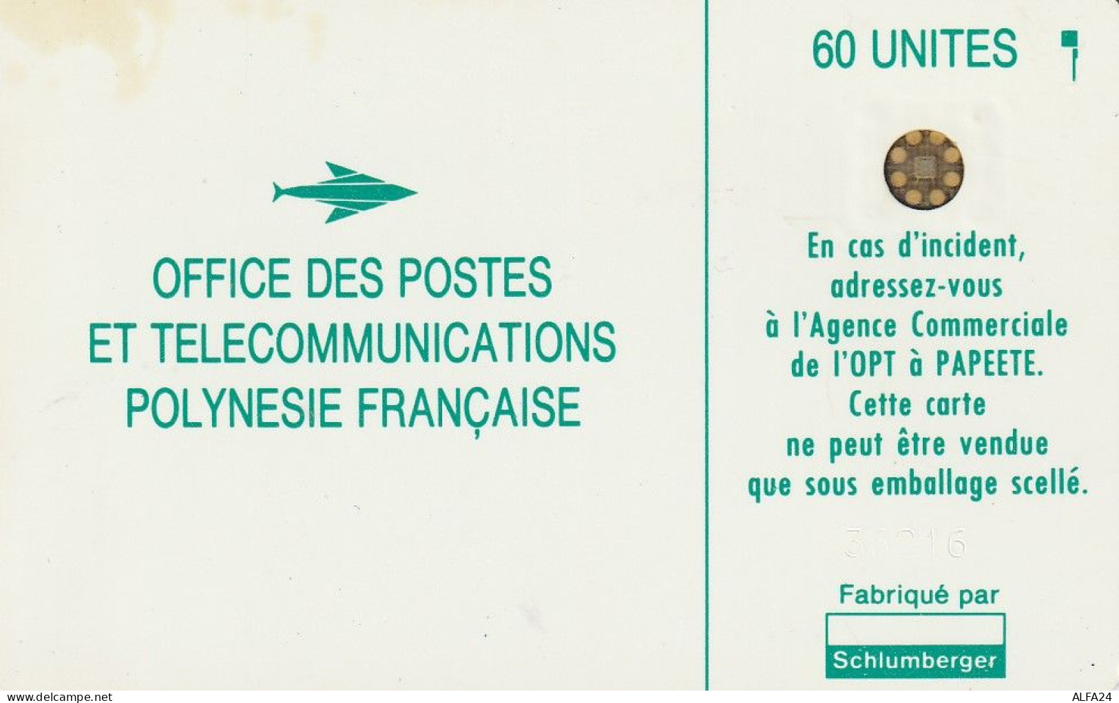 PHONE CARD POLINESIA FRANCESE  (E72.12.3 - Polinesia Francese