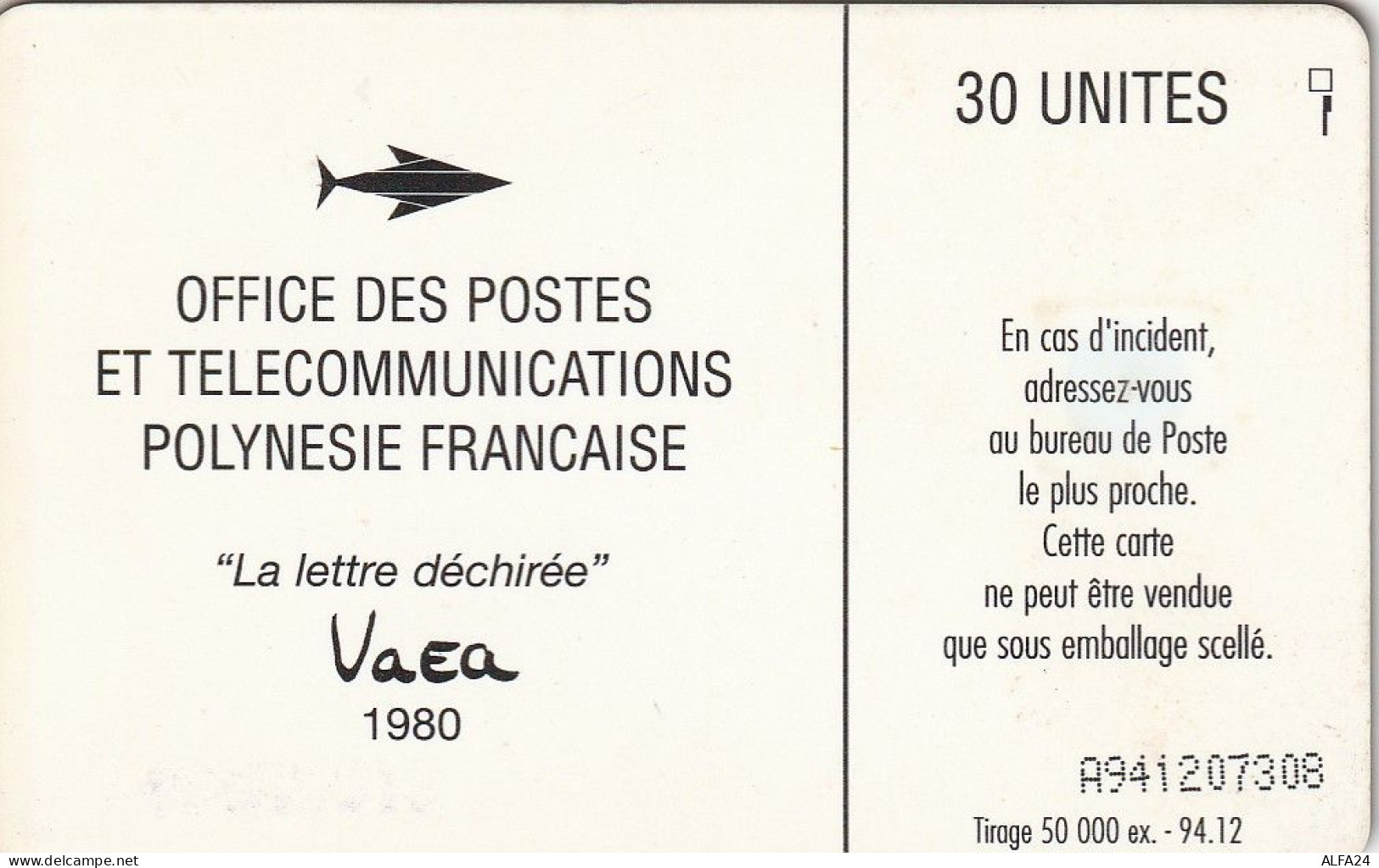 PHONE CARD POLINESIA FRANCESE  (E72.5.8 - Französisch-Polynesien