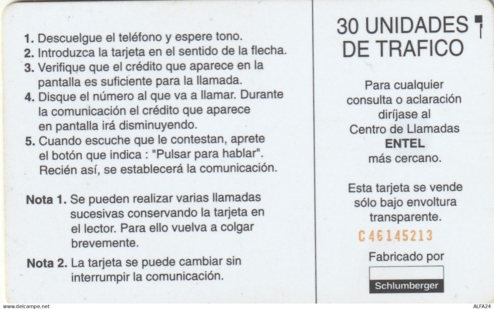 PHONE CARD CILE  (E71.32.4 - Chile