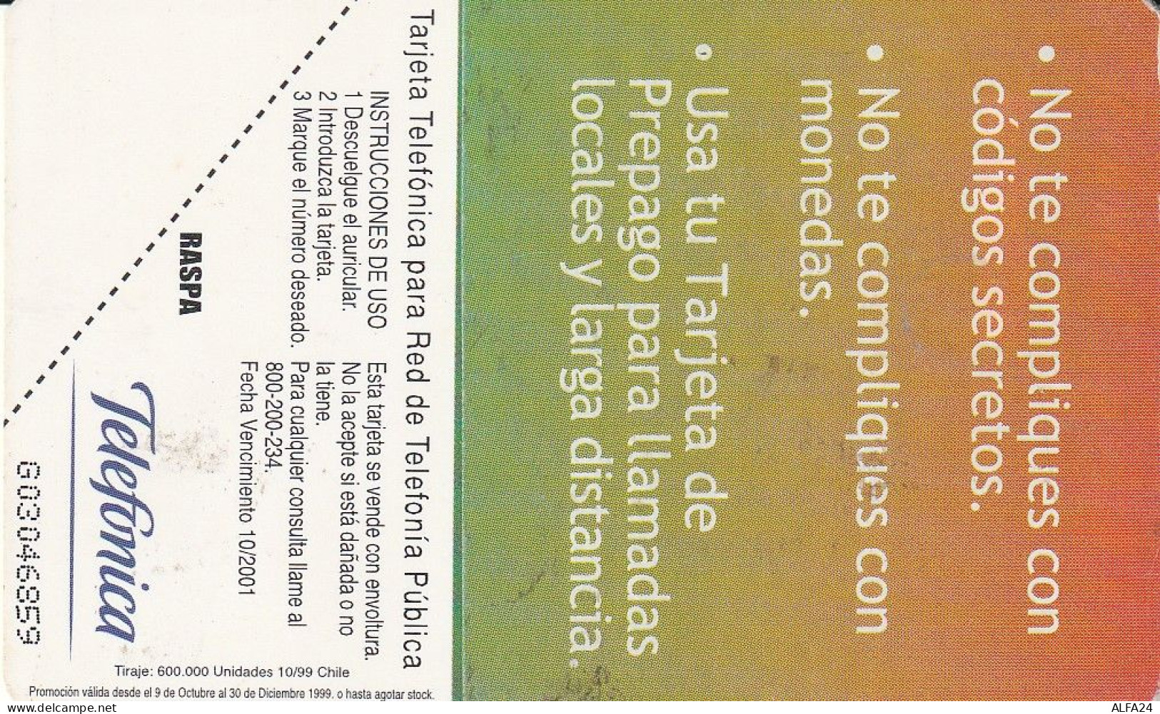 PHONE CARD CILE  (E71.31.2 - Chile