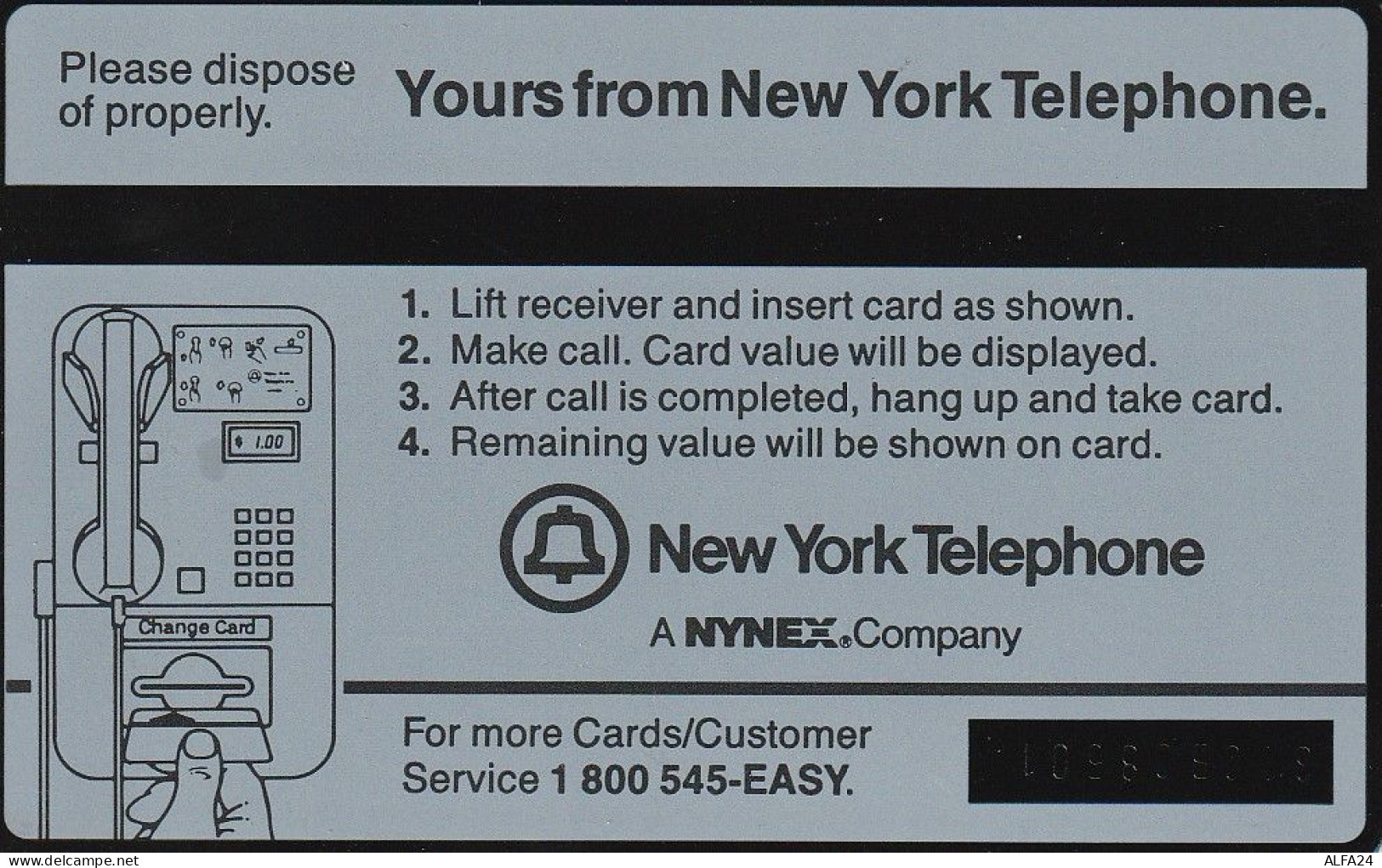 PHONE CARD STATI UNITI NYNEX (E71.7.5 - Schede Olografiche (Landis & Gyr)