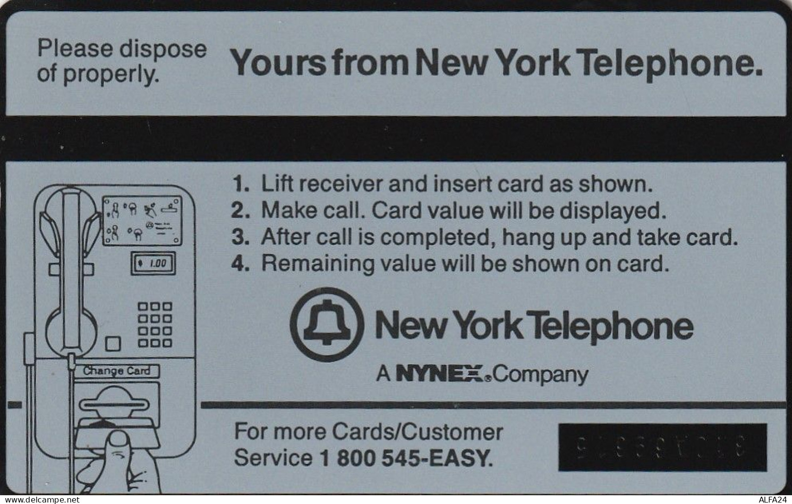 PHONE CARD STATI UNITI NYNEX (E70.17.5 - Schede Olografiche (Landis & Gyr)