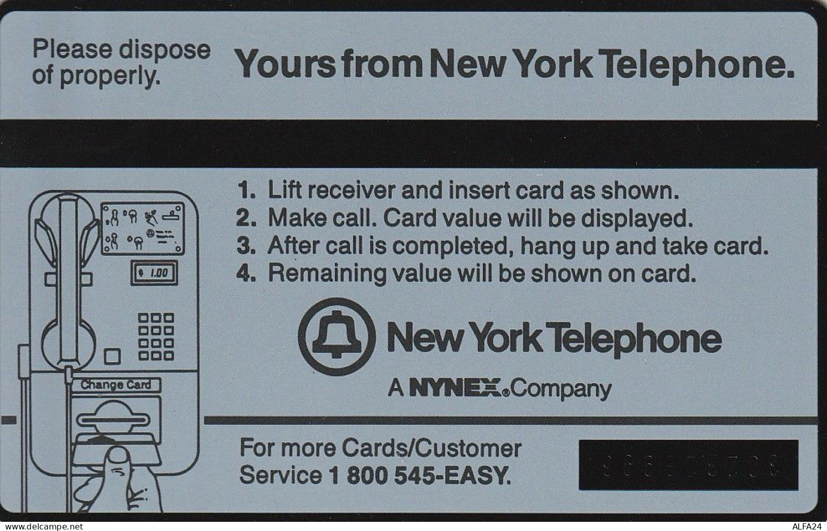 PHONE CARD STATI UNITI NYNEX (E70.17.1 - Schede Olografiche (Landis & Gyr)