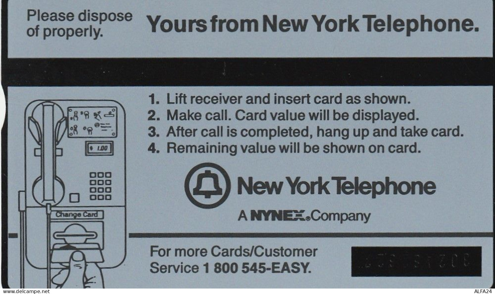 PHONE CARD STATI UNITI NYNEX (E70.16.3 - Cartes Holographiques (Landis & Gyr)