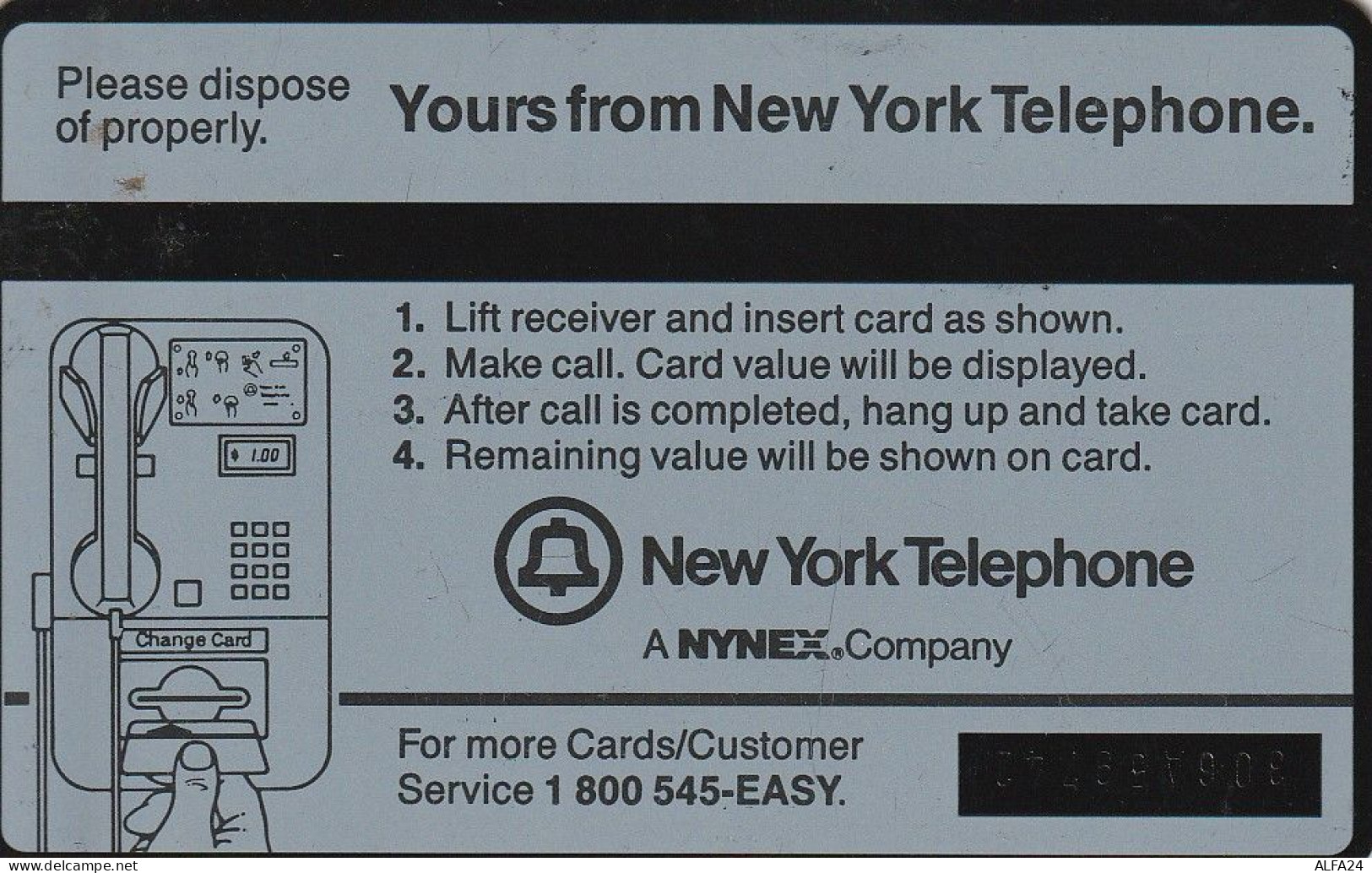 PHONE CARD STATI UNITI NYNEX (E69.33.5 - Schede Olografiche (Landis & Gyr)