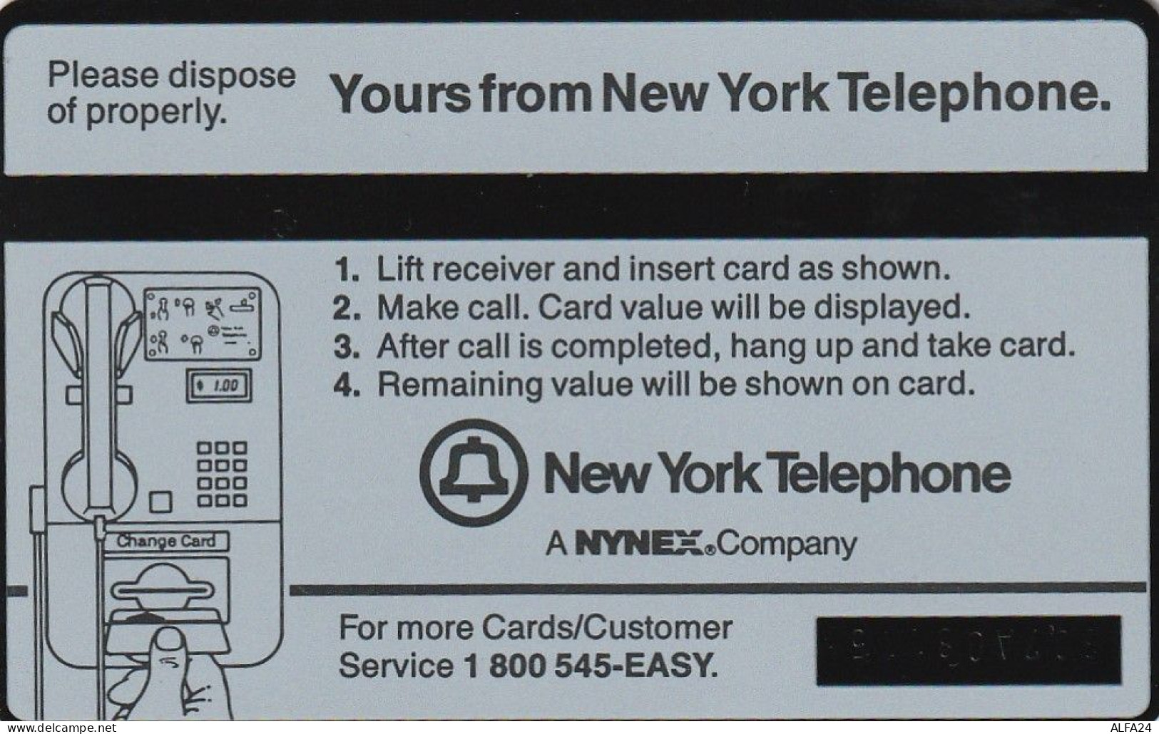 PHONE CARD STATI UNITI NYNEX (E70.1.6 - Cartes Holographiques (Landis & Gyr)