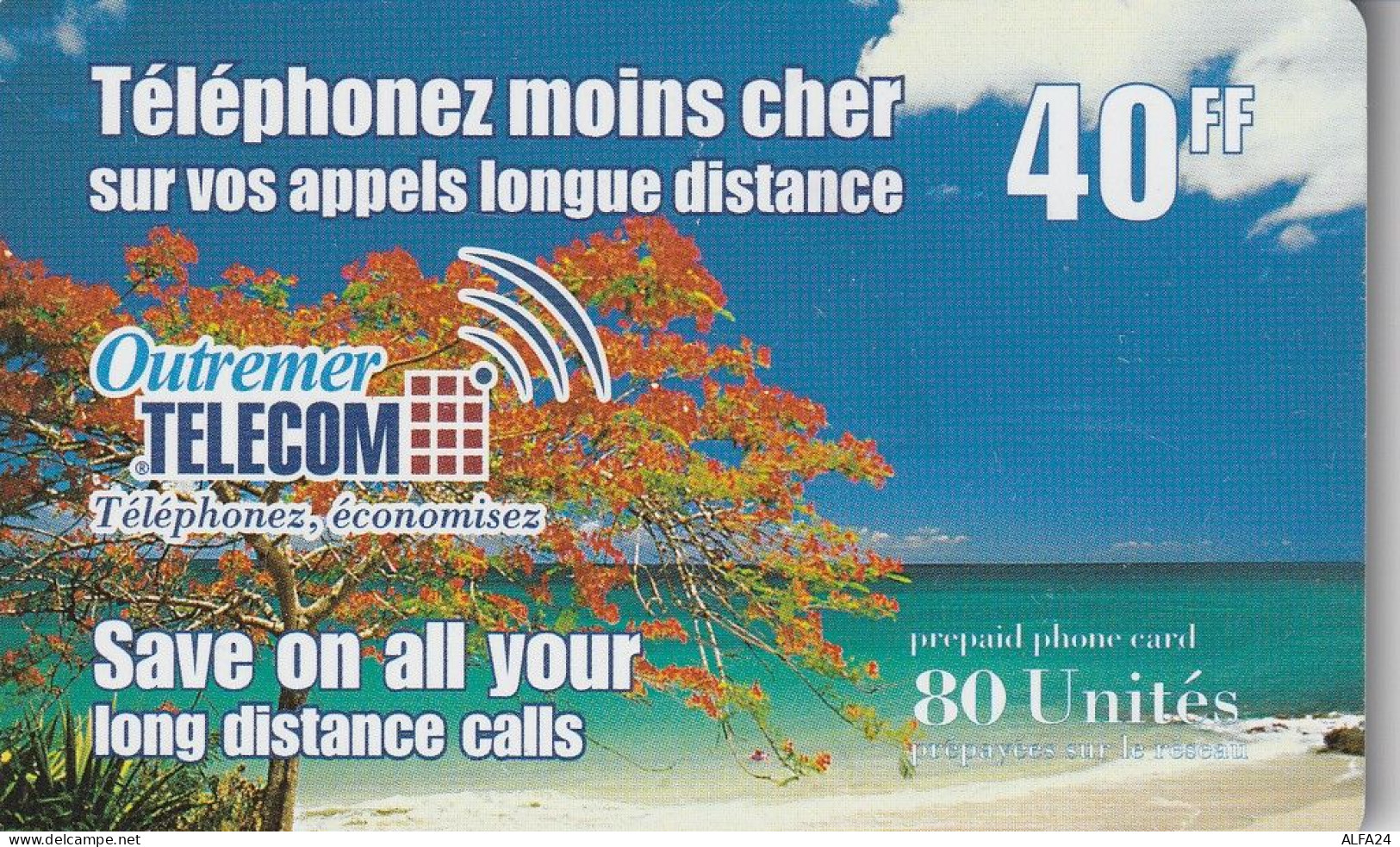 PREPAID PHONE CARD ANTILLE FRANCESI  (E69.3.8 - Antillen (Französische)
