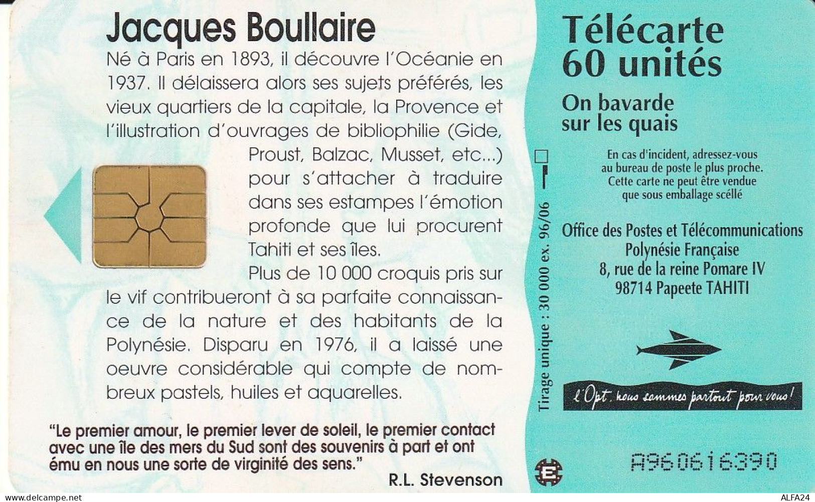 PHONE CARD POLINESIA FRANCESE  (E71.40.6 - Frans-Polynesië