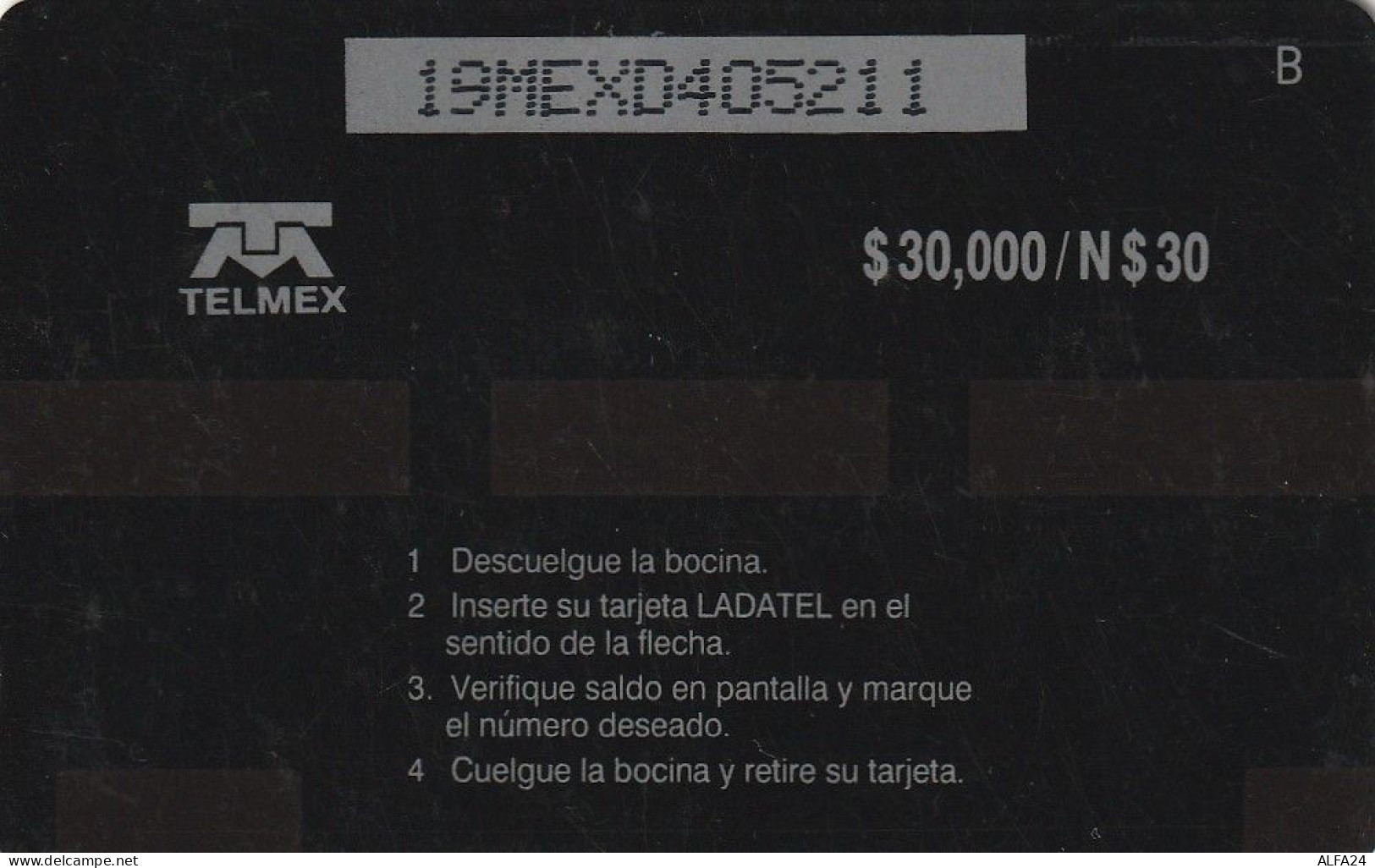 PHONE CARD MESSICO GPT (E65.25.6 - México