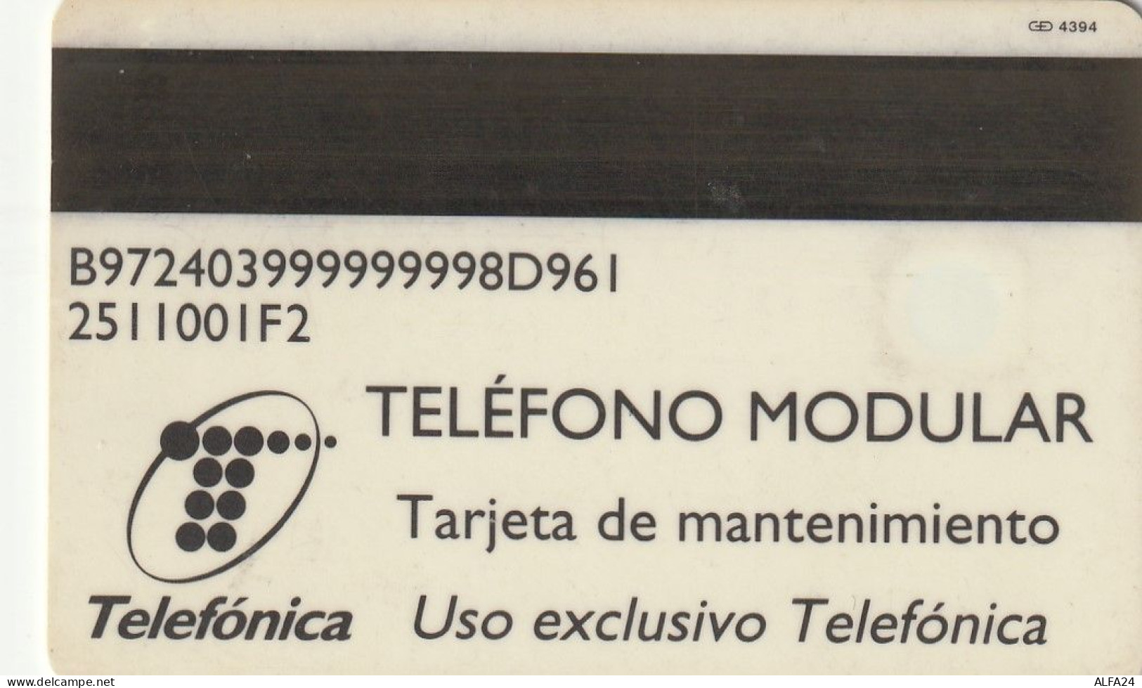 PHONE CARD SPAGNA TEST (E64.24.2 - Dienstkarten