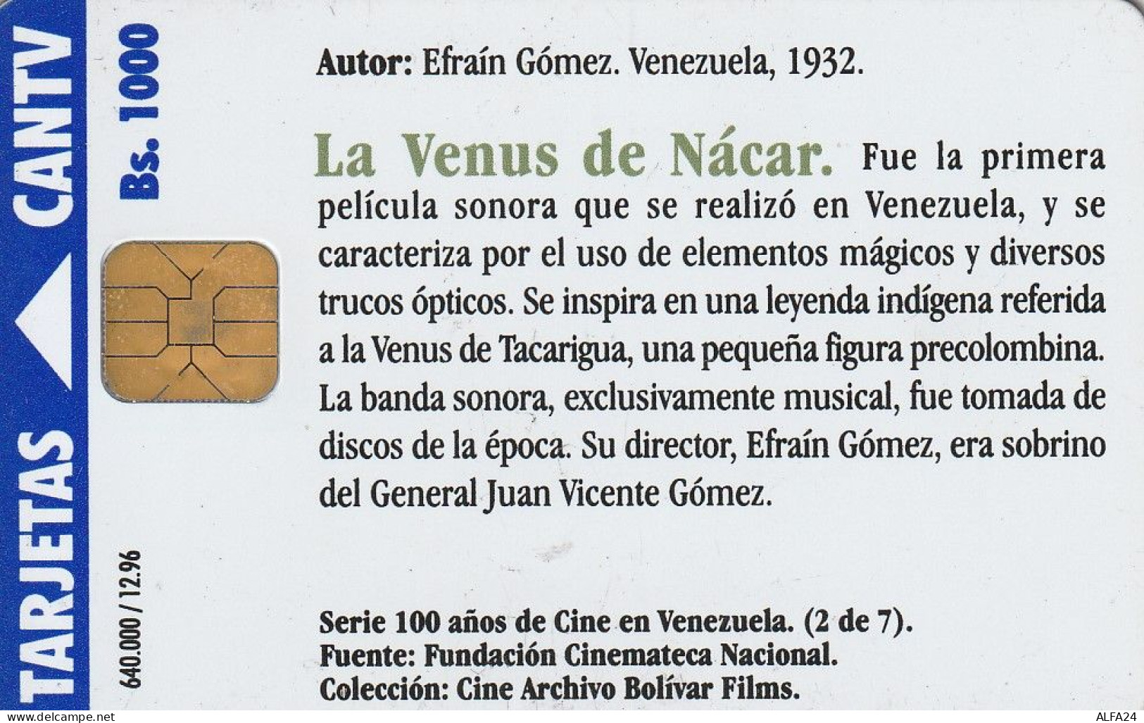 PHONE CARD VENEZUELA  (E35.30.7 - Venezuela