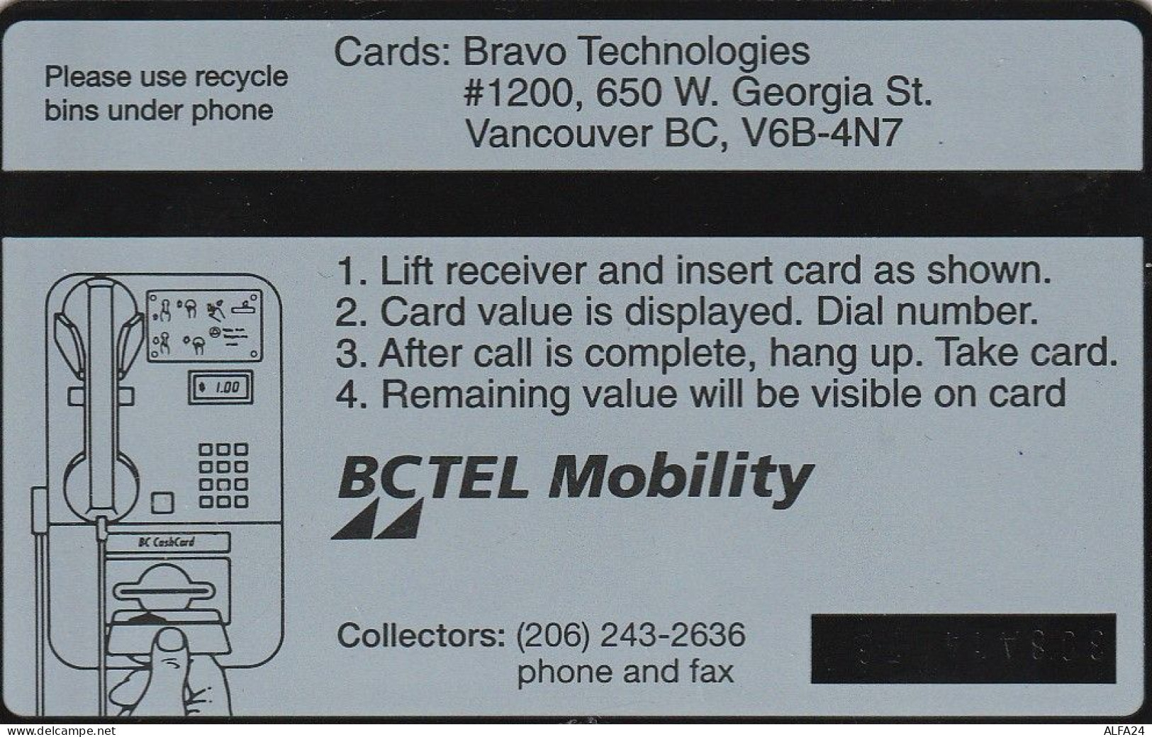 PHONE CARD CANADA  (E82.25.6 - Kanada