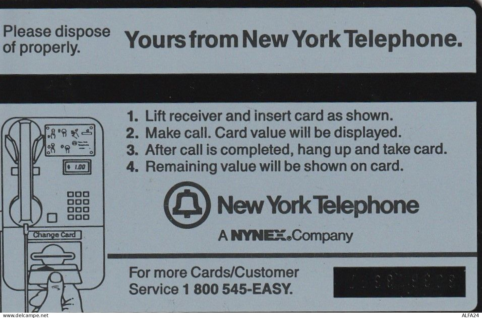 PHONE CARD STATI UNITI NYNEX (E82.24.6 - [1] Hologramkaarten