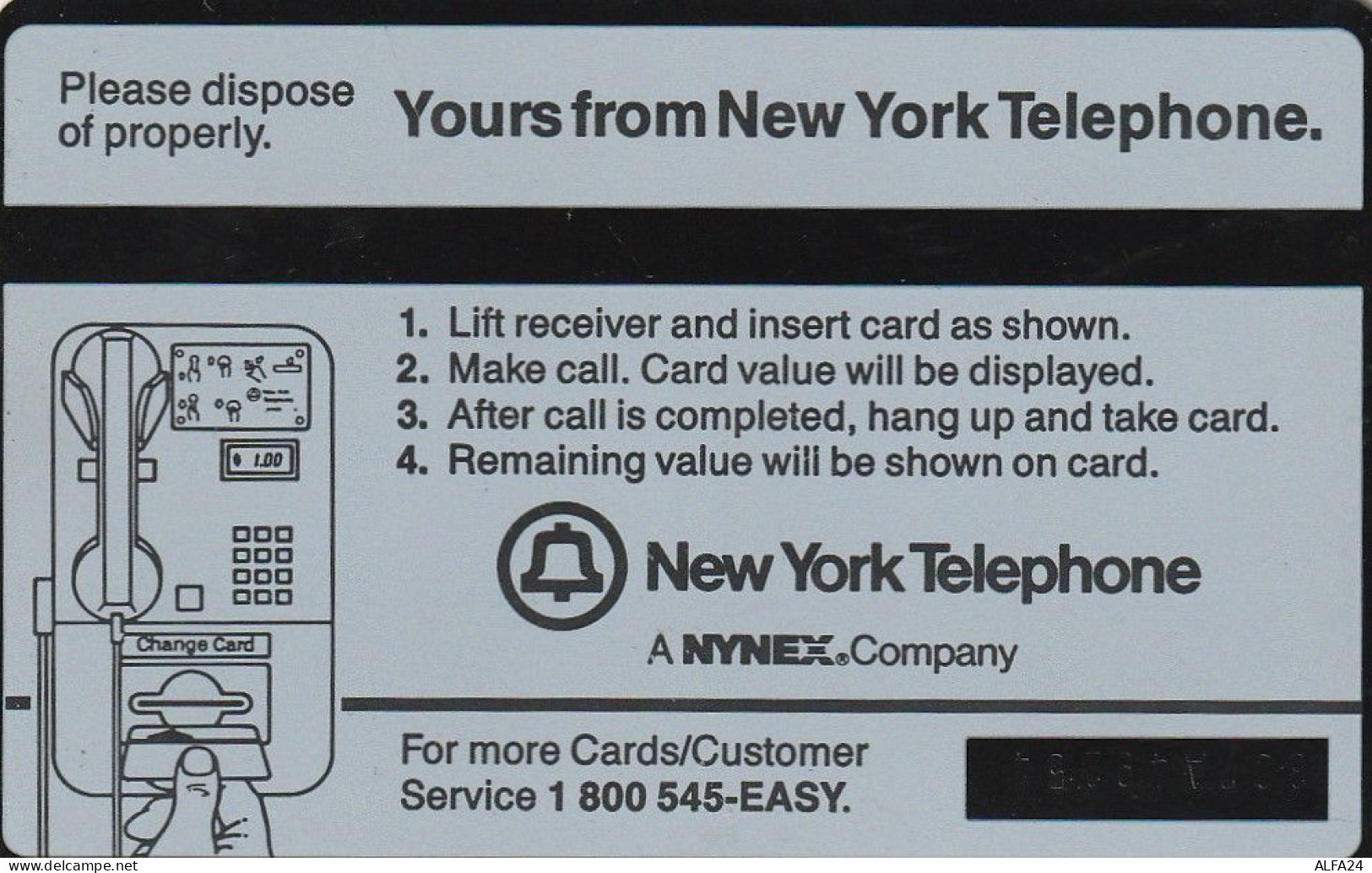 PHONE CARD STATI UNITI NYNEX (E82.24.1 - Schede Olografiche (Landis & Gyr)