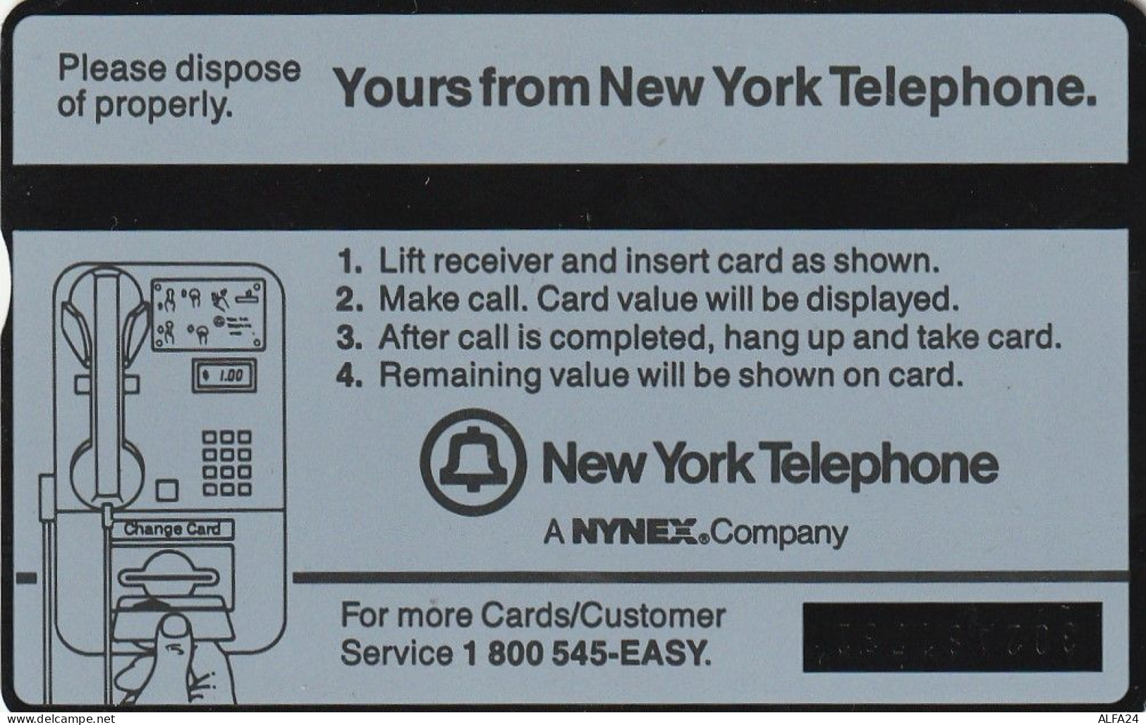 PHONE CARD STATI UNITI NYNEX (E82.17.5 - Schede Olografiche (Landis & Gyr)