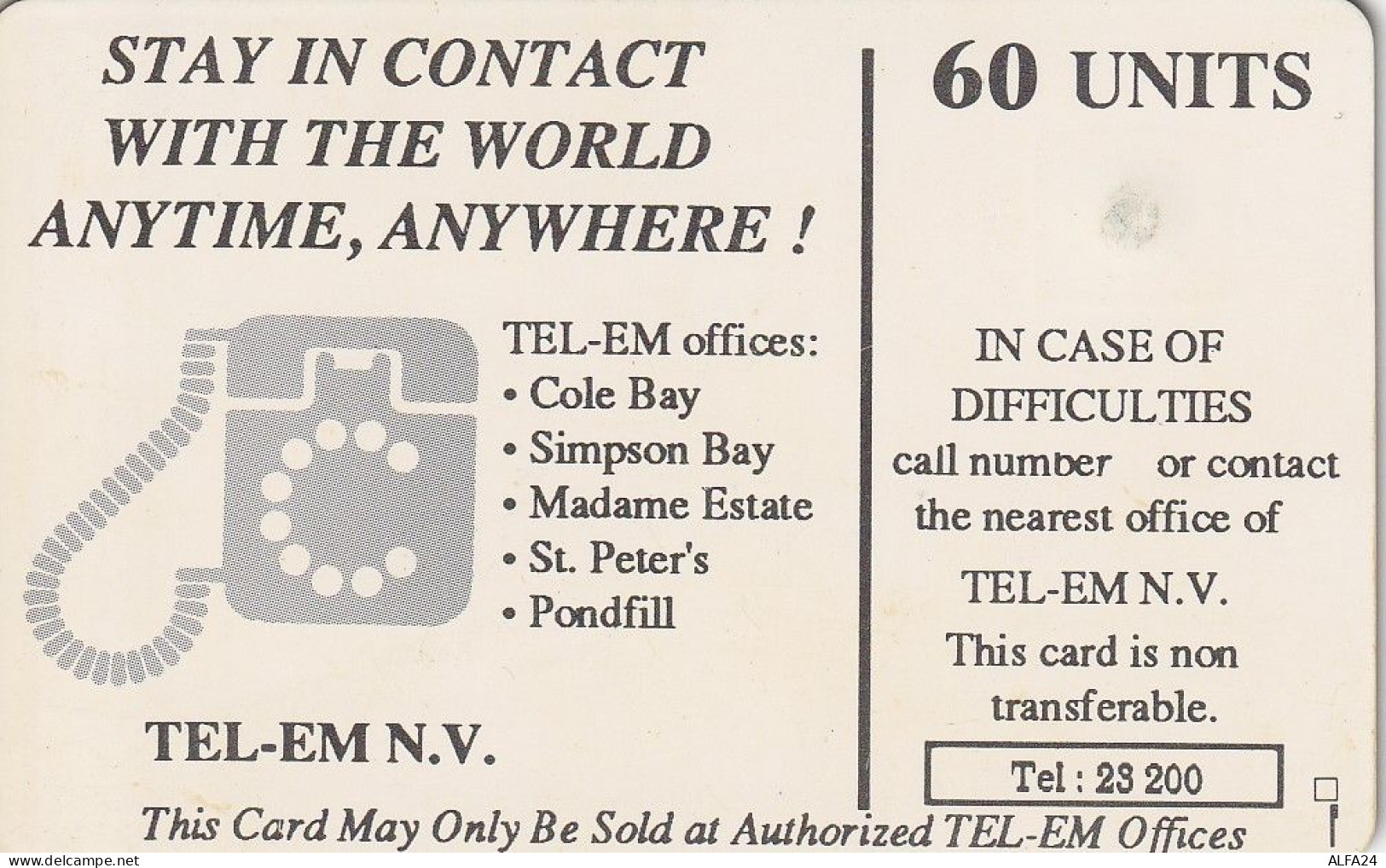 PHONE CARD ANTILLE OLANDESI  (E80.23.8 - Antilles (Netherlands)