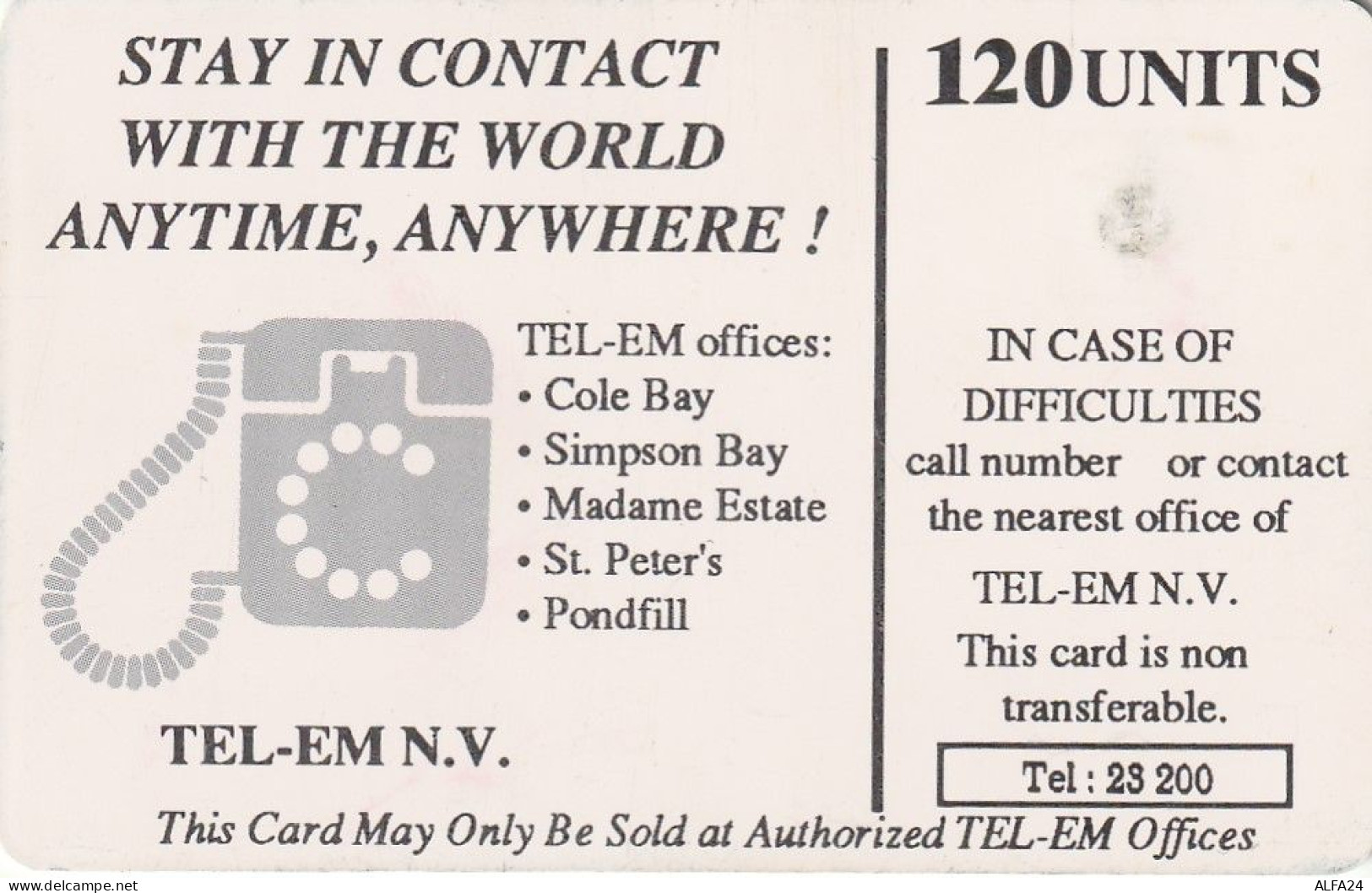 PHONE CARD ANTILLE OLANDESI  (E80.19.2 - Antillas (Nerlandesas)