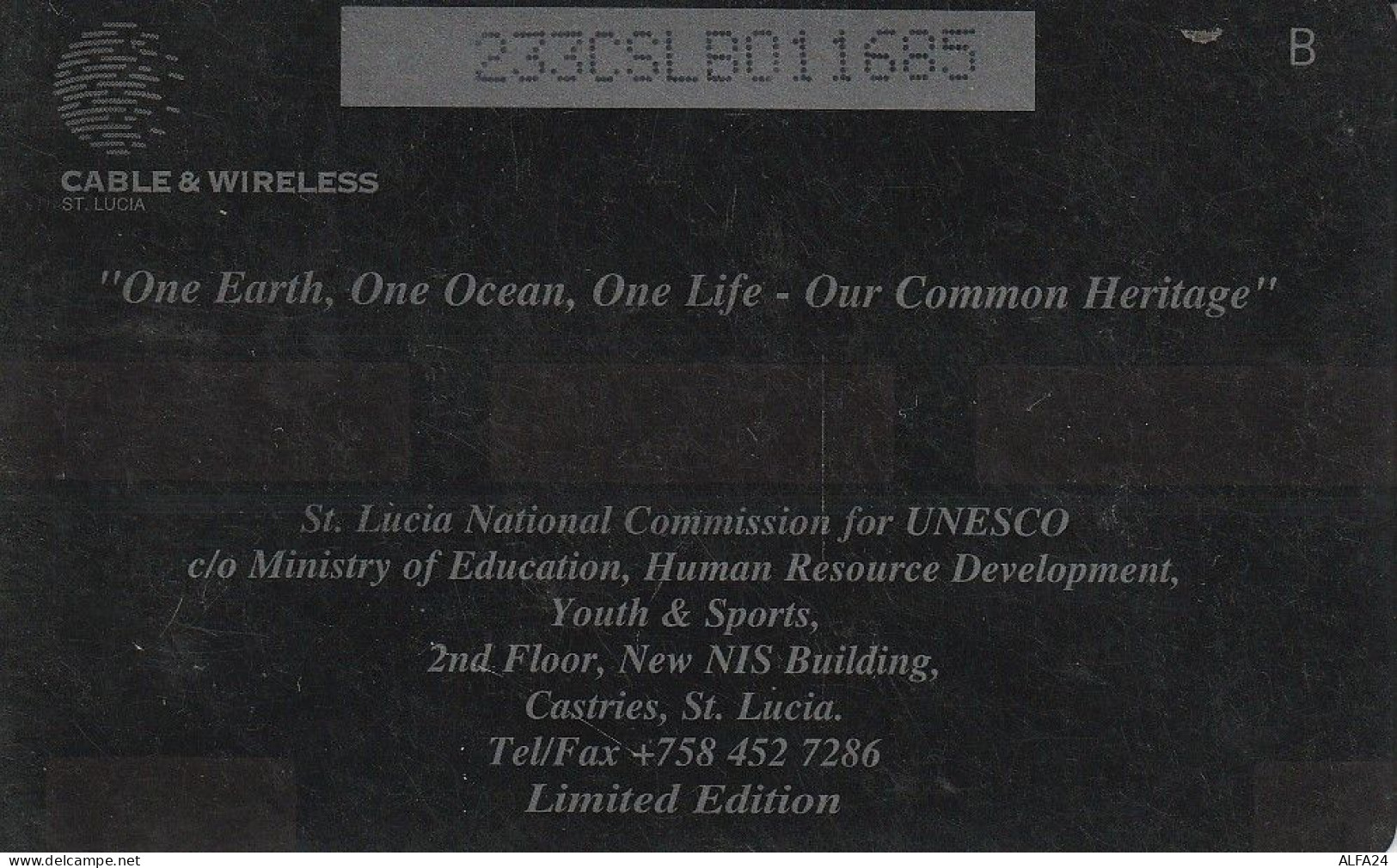 PHONE CARD SANTA LUCIA  (E80.13.4 - St. Lucia