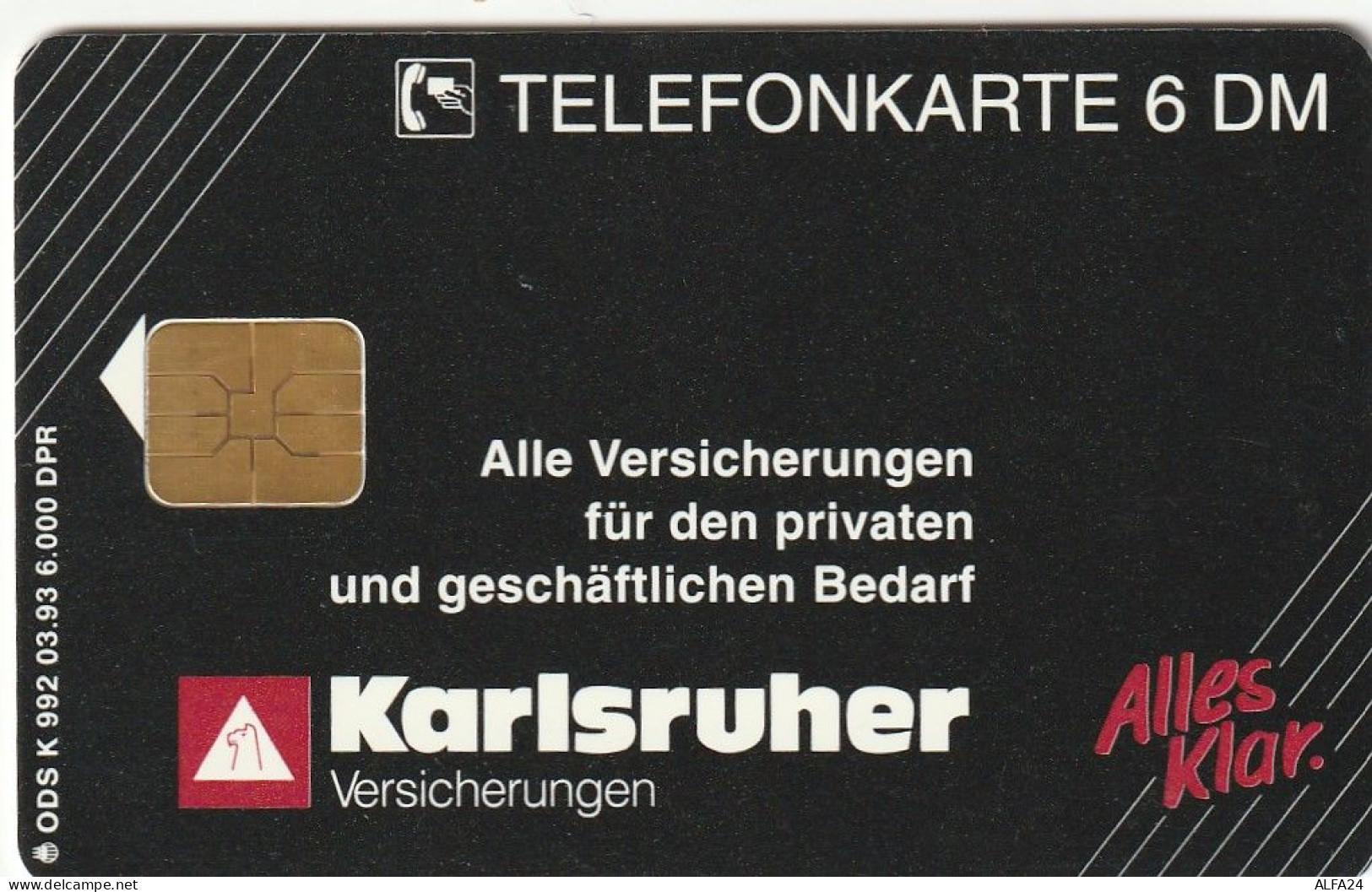 PHONE CARD GERMANIA SERIE K TIR.6000 (E79.43.2 - K-Series : Customers Sets