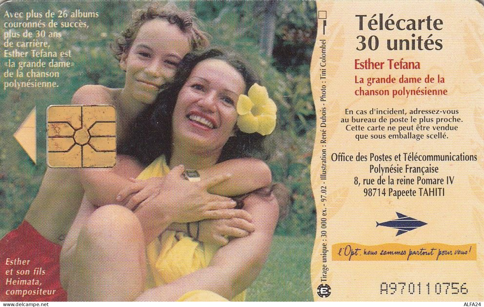 PHONE CARD POLINESIA FRANCESE  (E78.28.7 - French Polynesia