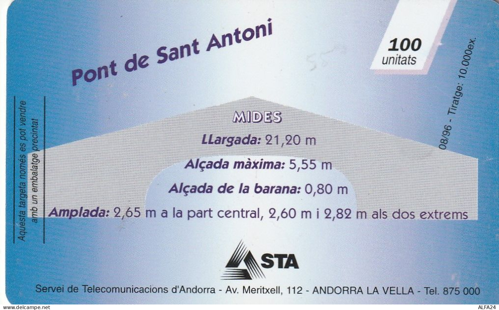 PHONE CARD ANDORRA  (E78.6.4 - Andorre