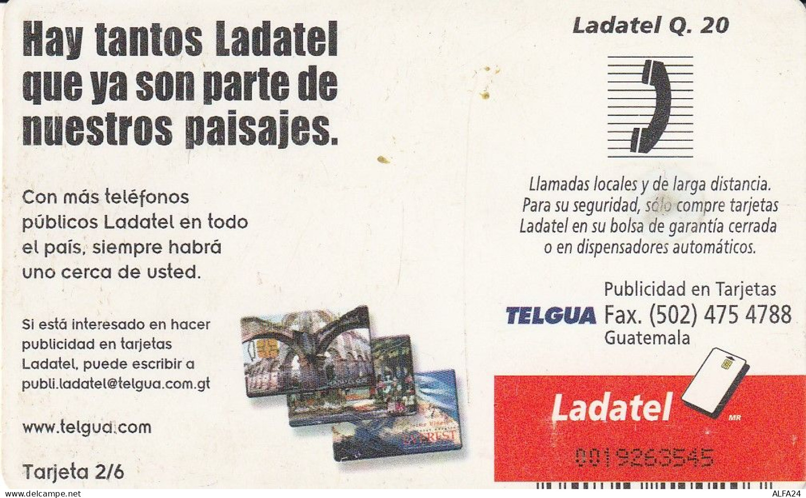 PHONE CARD GUATEMALA  (E77.43.5 - Guatemala