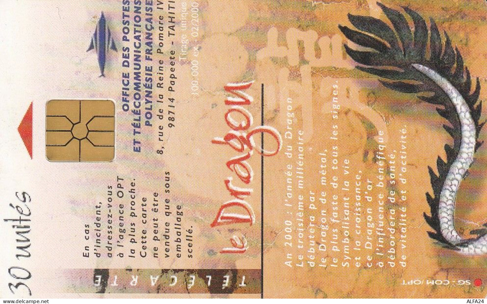 PHONE CARD POLINESIA FRANCESE  (E77.41.1 - Französisch-Polynesien