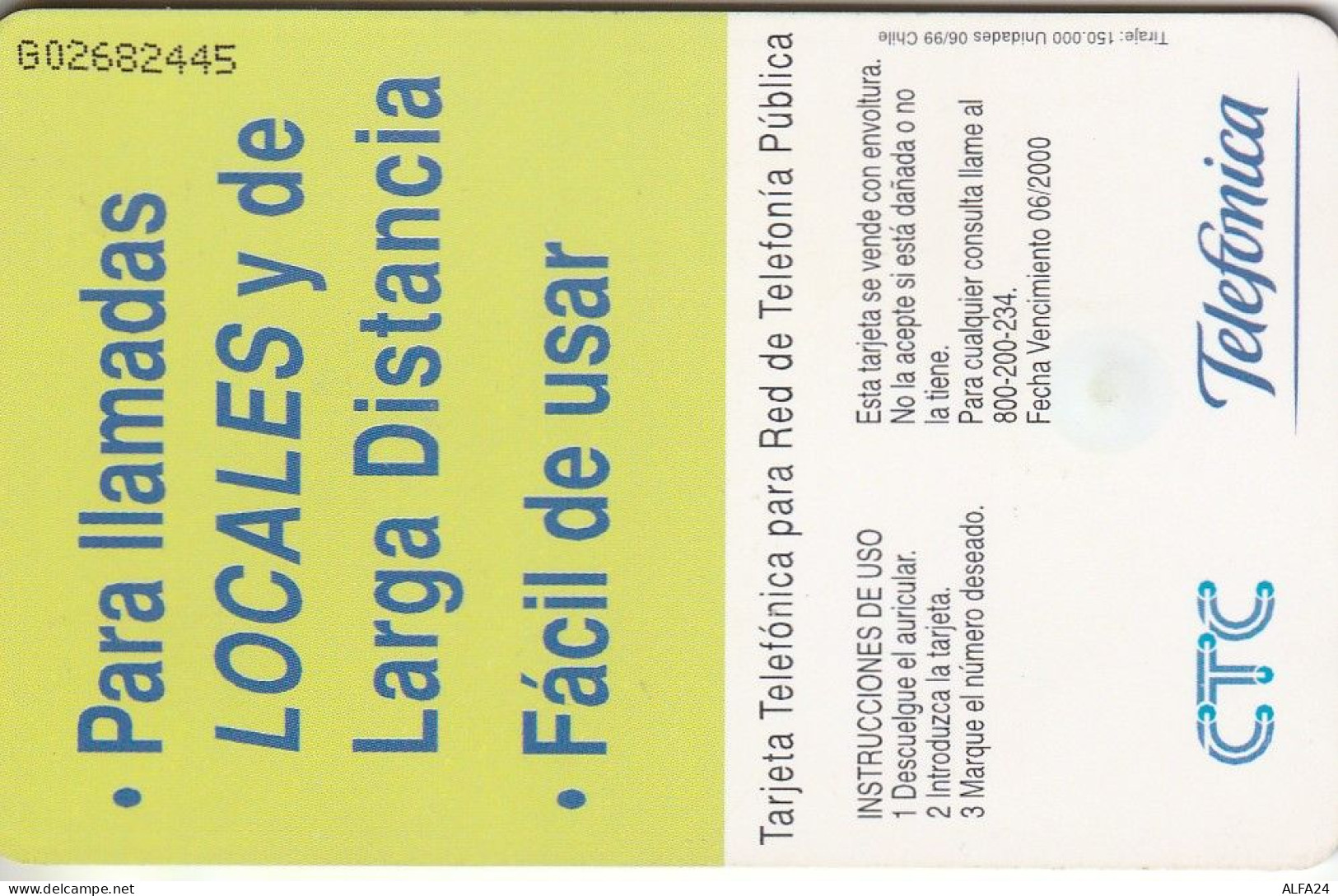 PHONE CARD CILE  (E77.23.3 - Chile