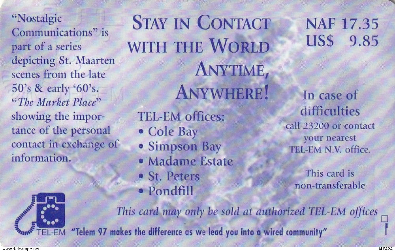 PHONE CARD ANTILLE OLANDESI  (E77.11.6 - Antilles (Netherlands)