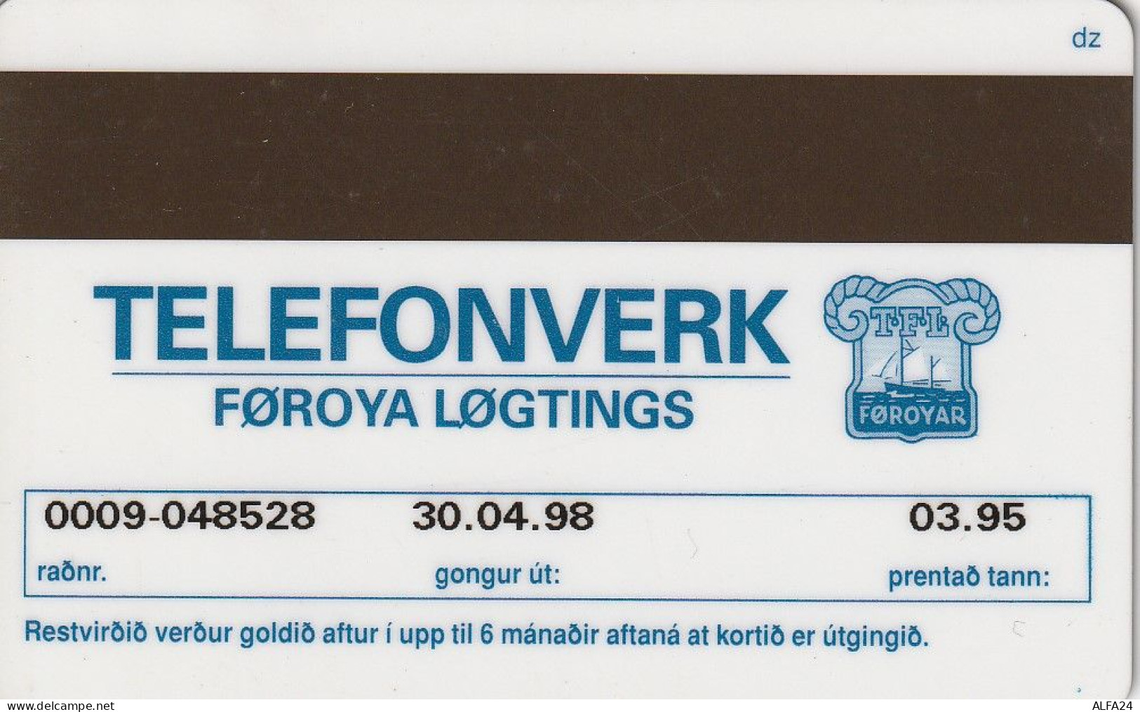 PHONE CARD FAROER  (E77.7.3 - Féroé (Iles)