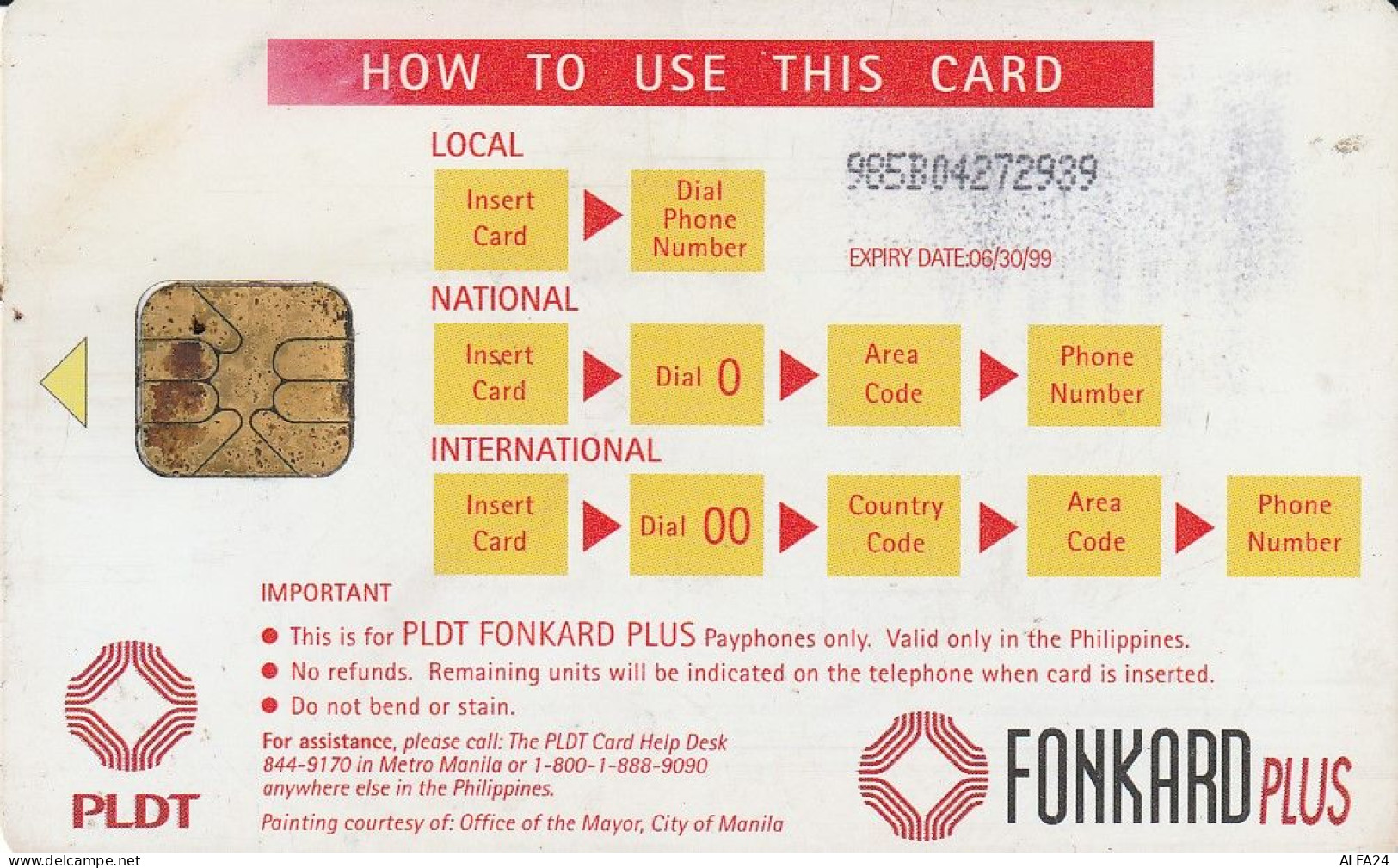 PHONE CARD FILIPPINE  (E74.19.7 - Philippines