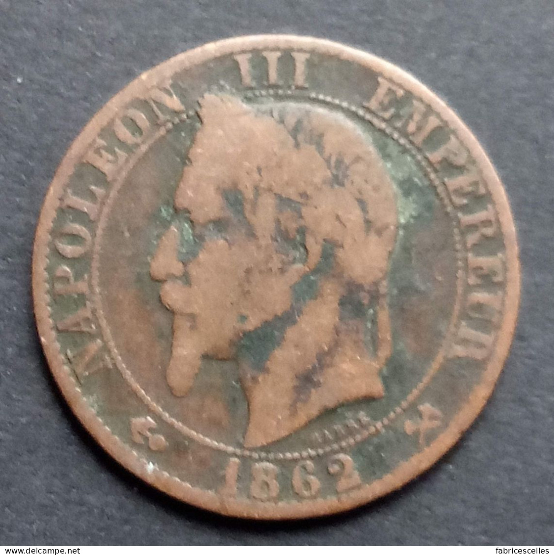 Pièce 5 Centimes Napoléon III 1862 K - 5 Centimes