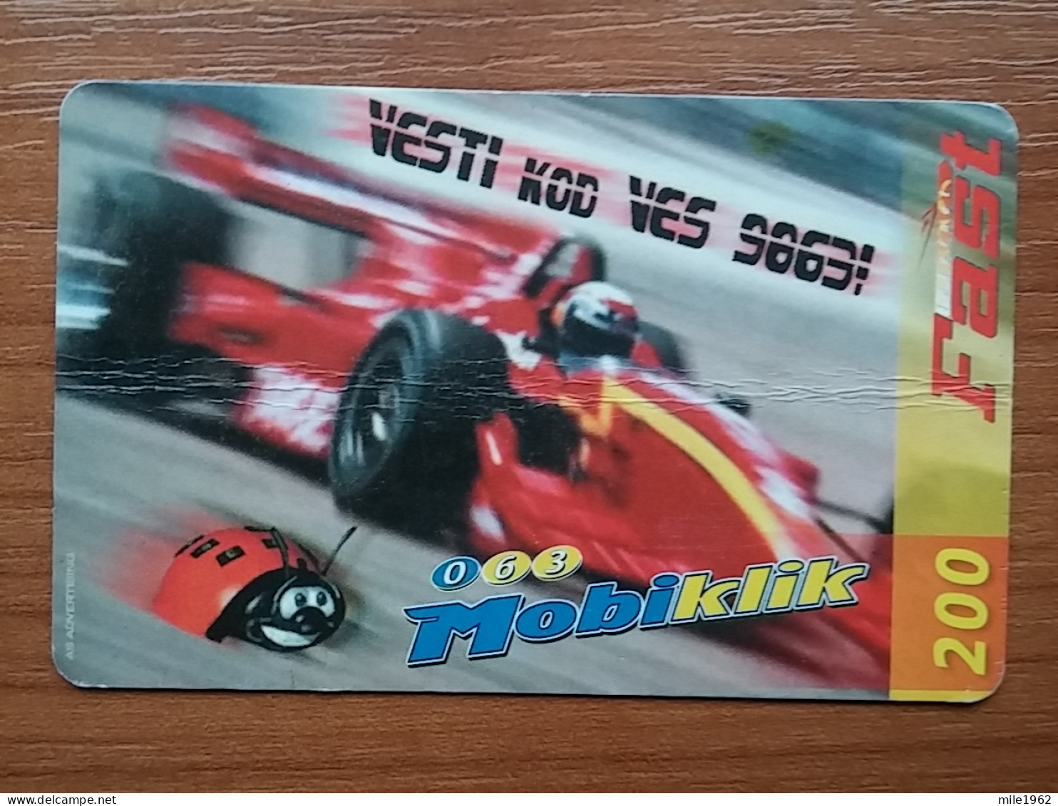 T-395 - YUGOSLAVIA, TELECARD, PHONECARD, Formula 1 - Yugoslavia