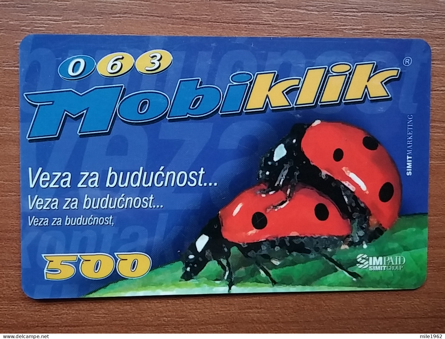 T-397 - YUGOSLAVIA, TELECARD, PHONECARD, , LADYBUG, BUBAMARA, LADYBIRD, COCCINELLE, - Jugoslawien