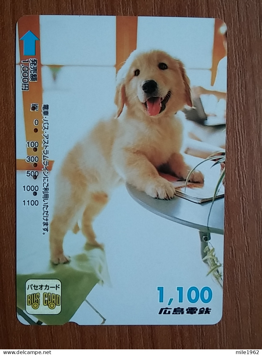 T-398 - JAPAN, Japon, Nipon, Carte Prepayee, Prepaid Card, Dog, Chien - Chiens