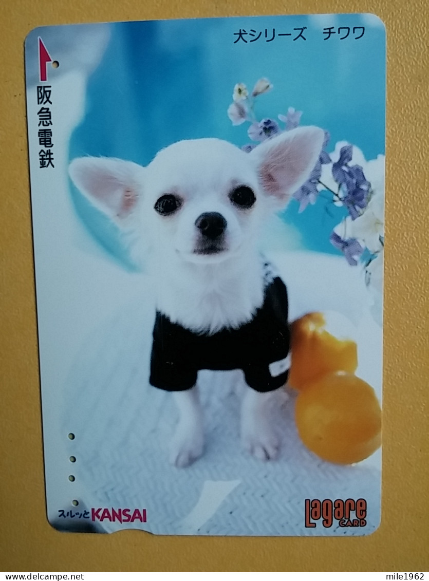 T-398 - JAPAN, Japon, Nipon, Carte Prepayee, Prepaid Card, Dog, Chien - Perros