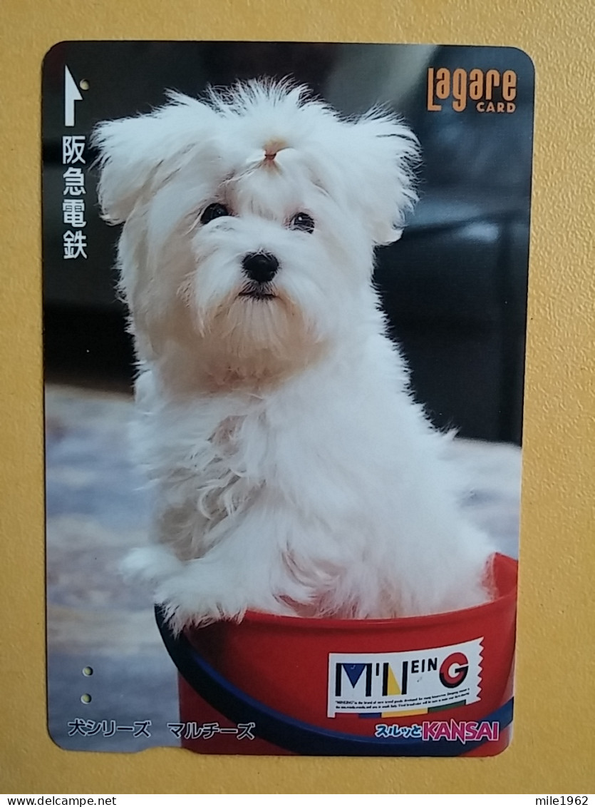 T-398 - JAPAN, Japon, Nipon, Carte Prepayee, Prepaid Card, Dog, Chien - Chiens