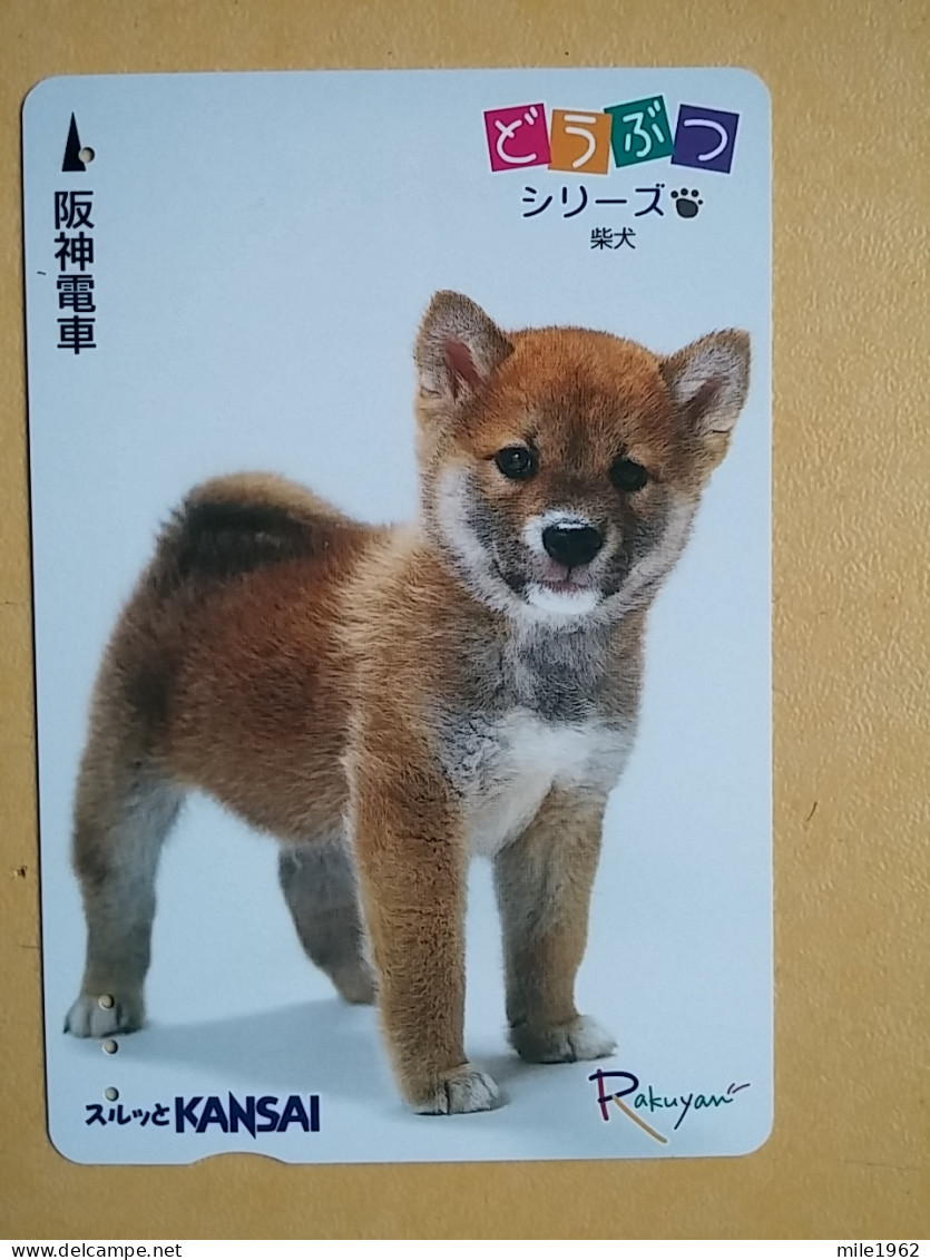 T-398 - JAPAN, Japon, Nipon, Carte Prepayee, Prepaid Card, Dog, Chien - Chiens