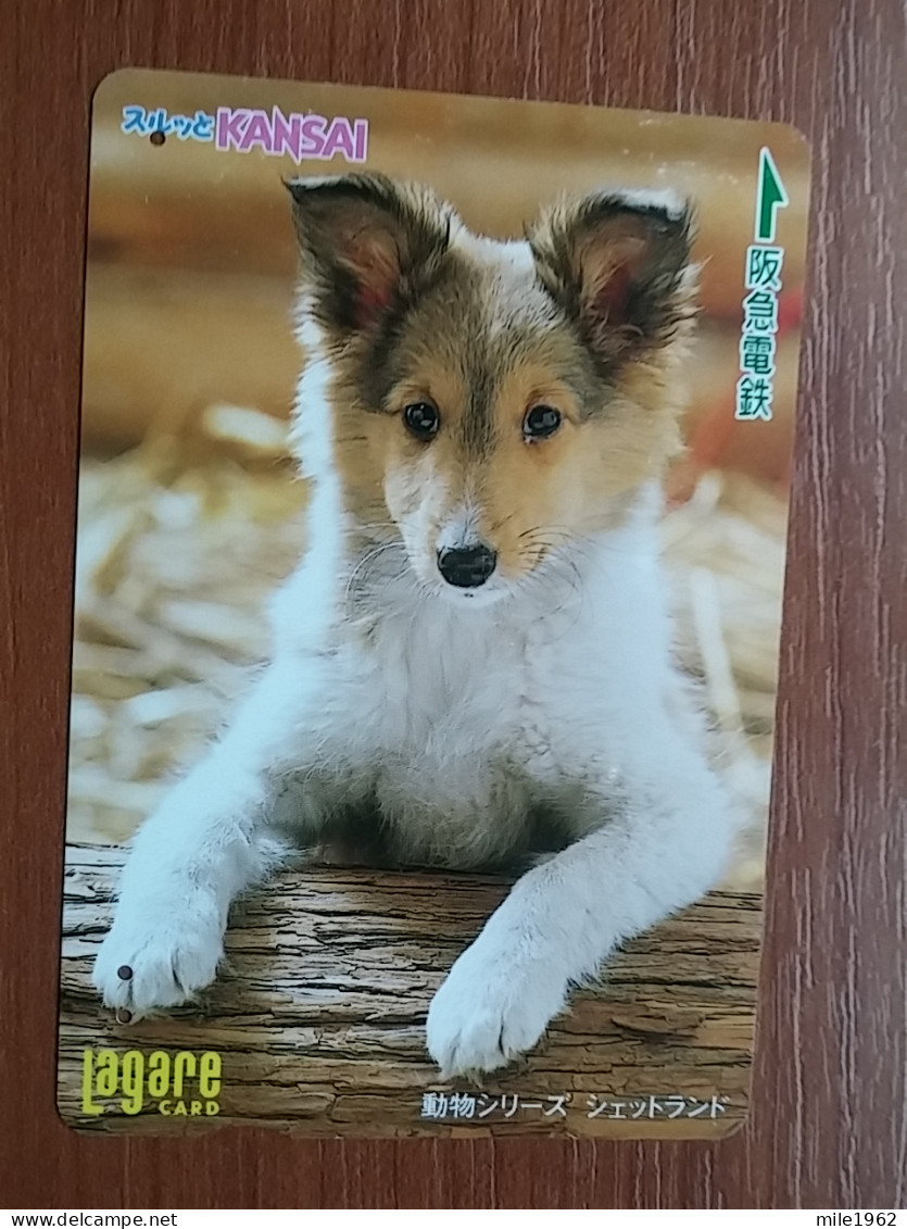 T-398 - JAPAN, Japon, Nipon, Carte Prepayee, Prepaid Card, Dog, Chien - Chiens