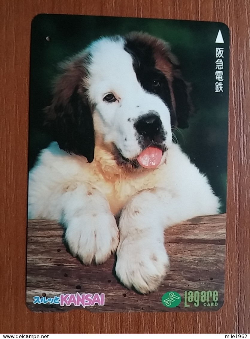 T-398 - JAPAN, Japon, Nipon, Carte Prepayee, Prepaid Card, Dog, Chien - Chiens