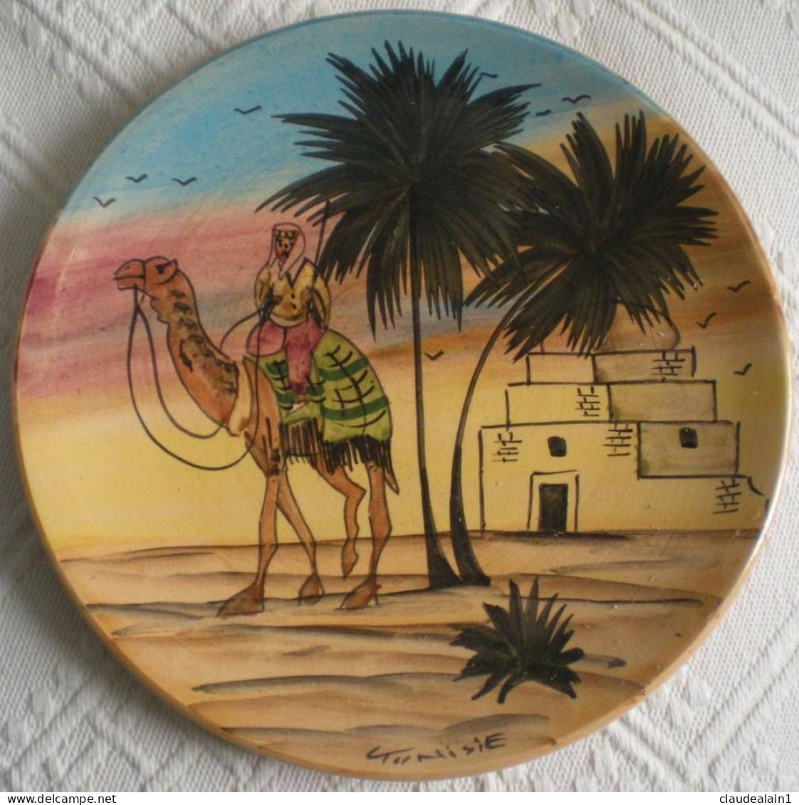 Assiette Murale Tunisienne_Diamètre 26 Cm - Autres & Non Classés