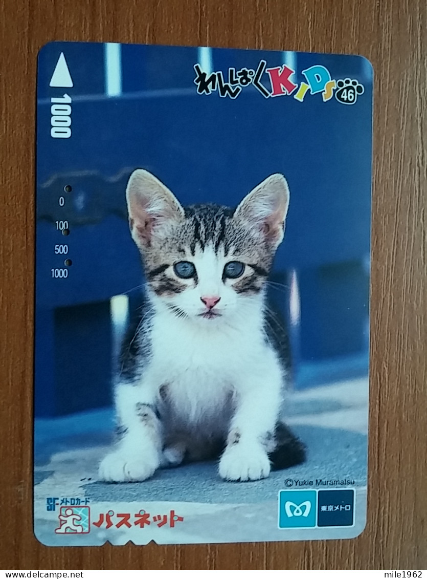 T-400 - JAPAN, Japon, Nipon, Carte Prepayee, Prepaid Card, CAT, CHAT - Katten