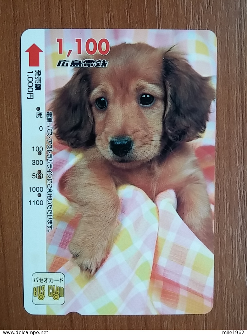 T-400 - JAPAN, Japon, Nipon, Carte Prepayee, Prepaid Card, Dog, Chien,  - Hunde