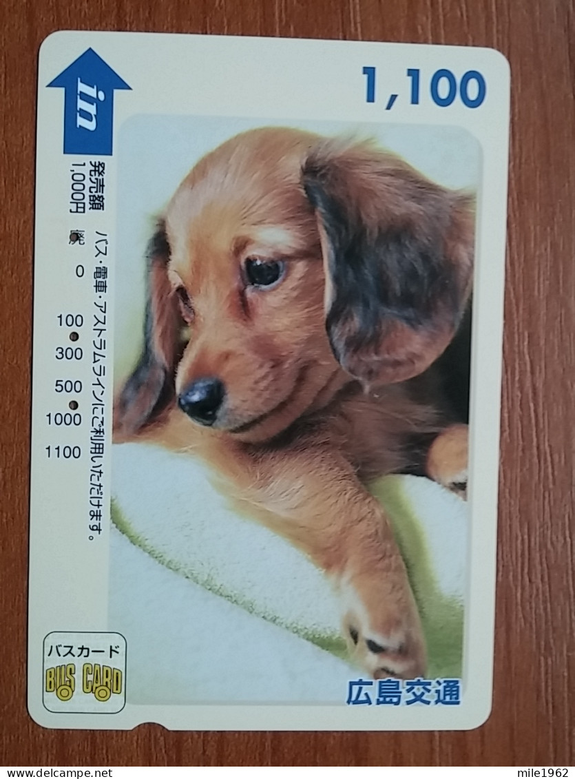 T-400 - JAPAN, Japon, Nipon, Carte Prepayee, Prepaid Card, Dog, Chien,  - Cani