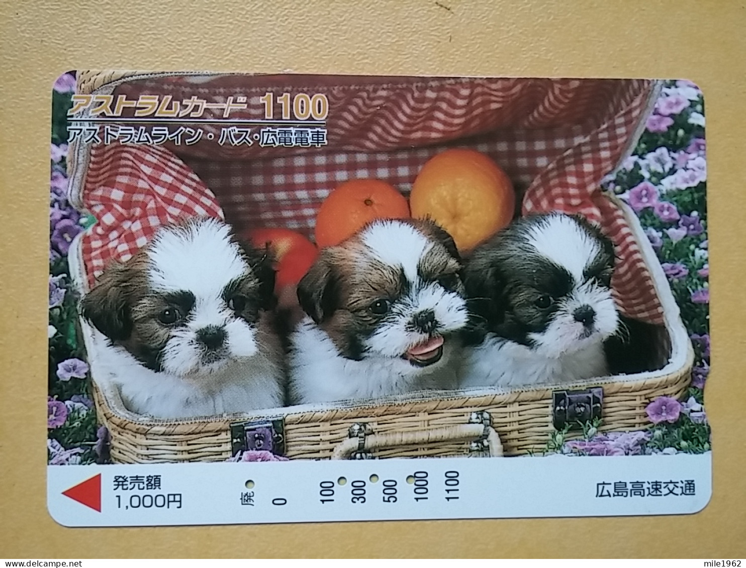 T-400 - JAPAN, Japon, Nipon, Carte Prepayee, Prepaid Card, Dog, Chien,  - Perros