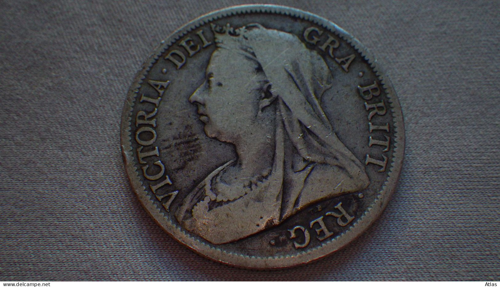 Half Crown 1897 Pièce De Monnaie En Argent - Colecciones