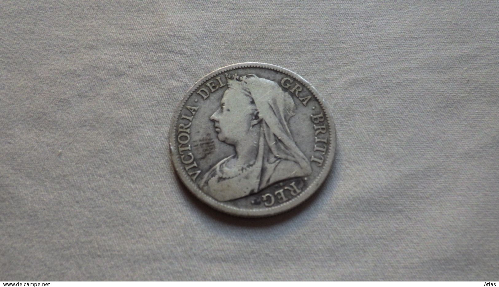 Half crown 1897 pièce de monnaie en argent
