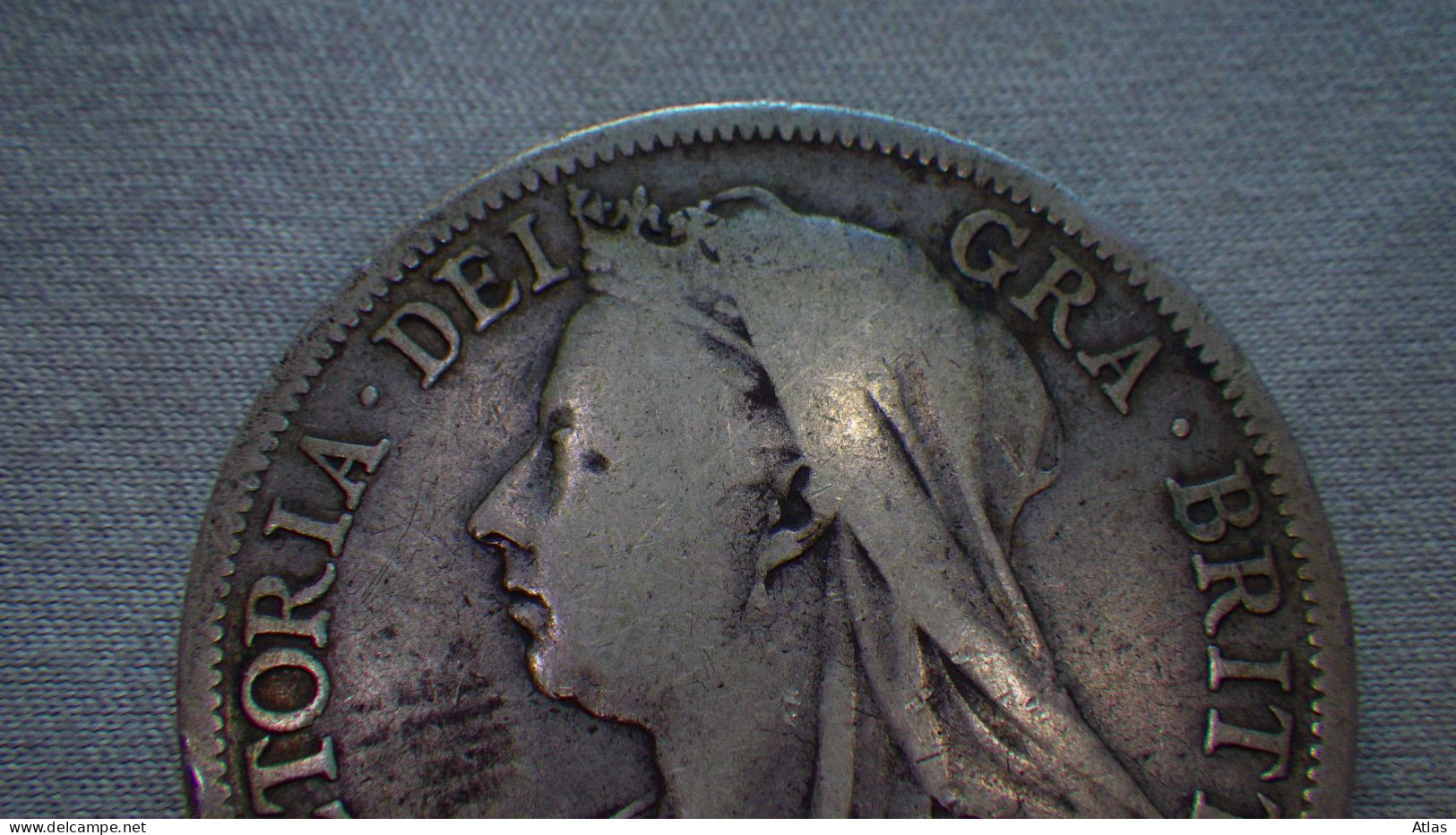 Half crown 1897 pièce de monnaie en argent