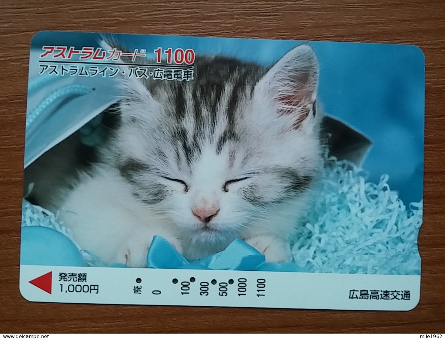 T-402 - JAPAN, Japon, Nipon, Carte Prepayee, Prepaid Card, CAT, CHAT,  - Katten