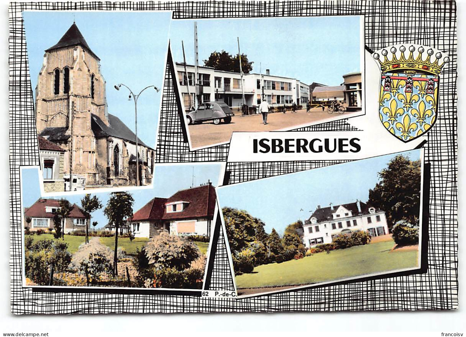 Isbergues. Multivues Blason. Edit Cim Datée 1966  - Isbergues